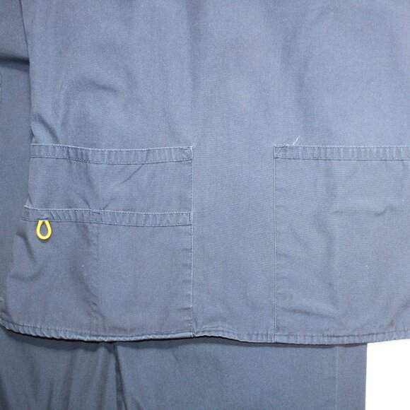 Wonderwink Medical Scrub Set (XS)-Top (S)-Pants Navy Style 5016 - Picture 3 of 14